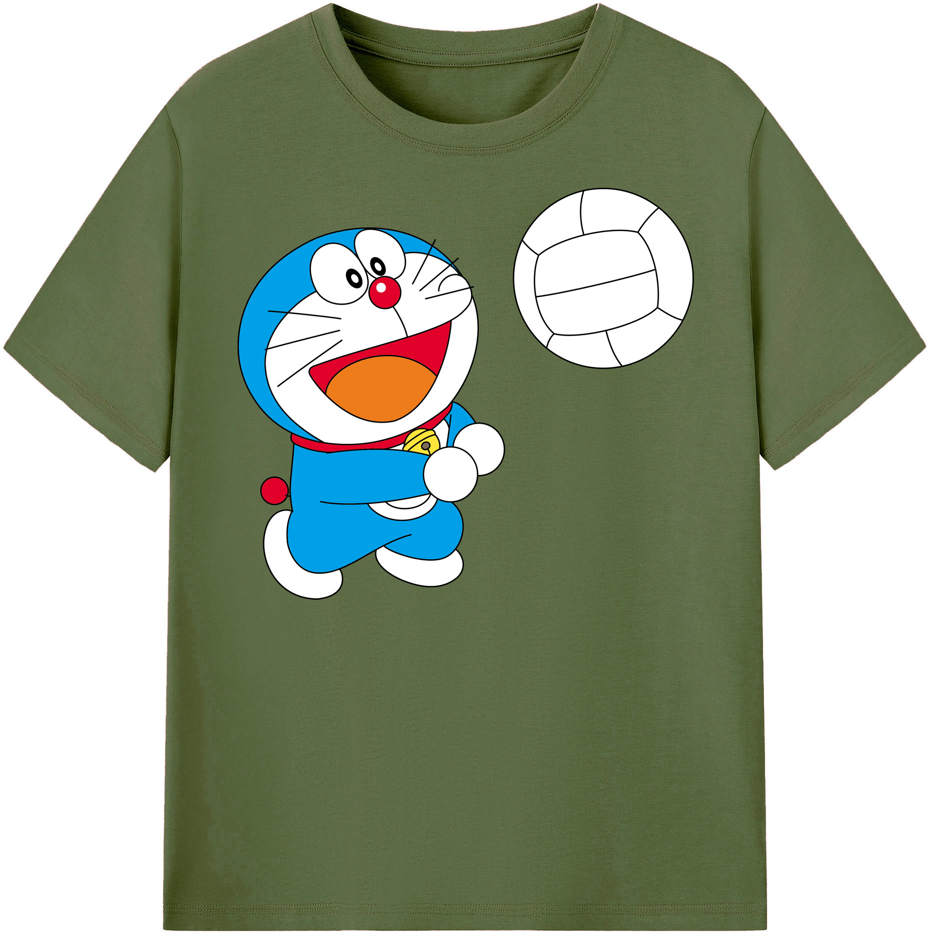 （画像用） ドラえもん Doraemon 綿100％半袖Tシャツ（フロントプリント）